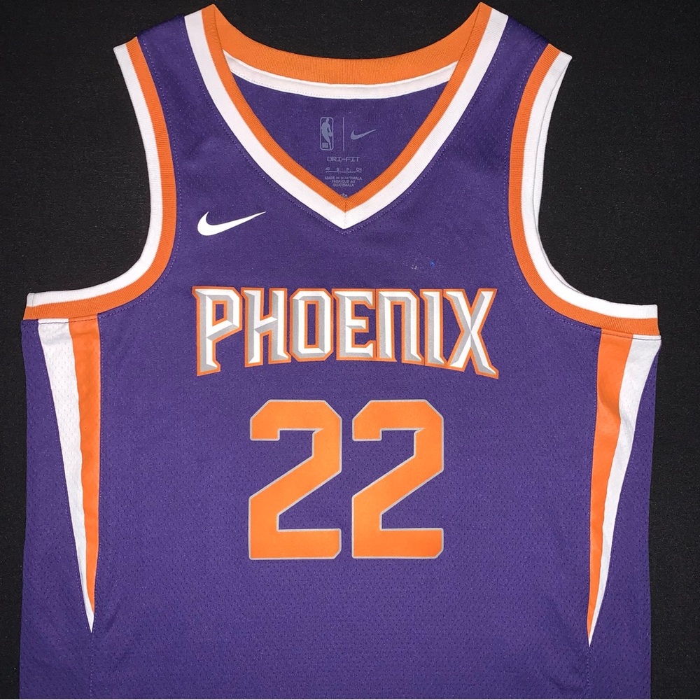NWT Nike Deandre Ayton Phoenix Suns #22 Purple Icon Swingman Jersey 40 Men’s S